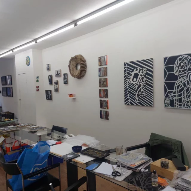 Building up the last show @luycks_gallery : A Joy Forever with 26 artists. Opening next Saturday from 2-7 pm. 4 pm official opening by Marcelle Hendrickx,  deputy mayor of Tilburg. Welcome!